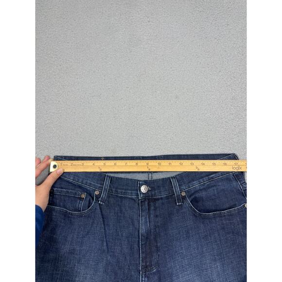 Mott & Bow Mens Size 35 Straight Leg Blue Denim Jeans - Picture 4 of 9